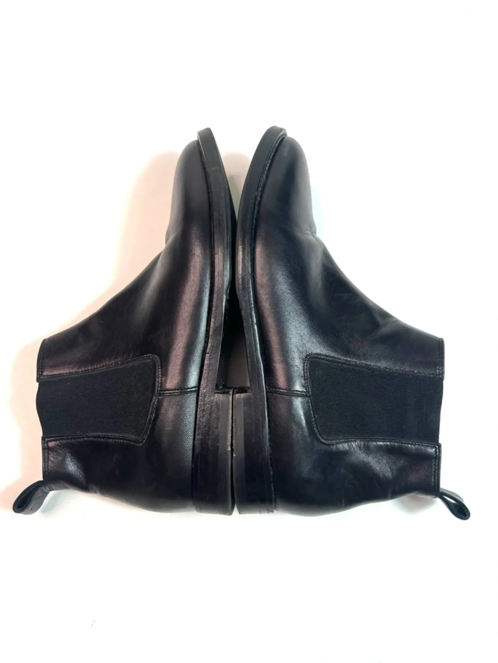 Jenni Kayne Black Leather Chelsea Boots Size 37.5 - US 7.5